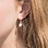 KAYA sieraden Silver Hoop Earrings 'Unicorn' with Glitter