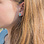 KAYA sieraden Silver Children's Earrings 'Dolphins' - Blue