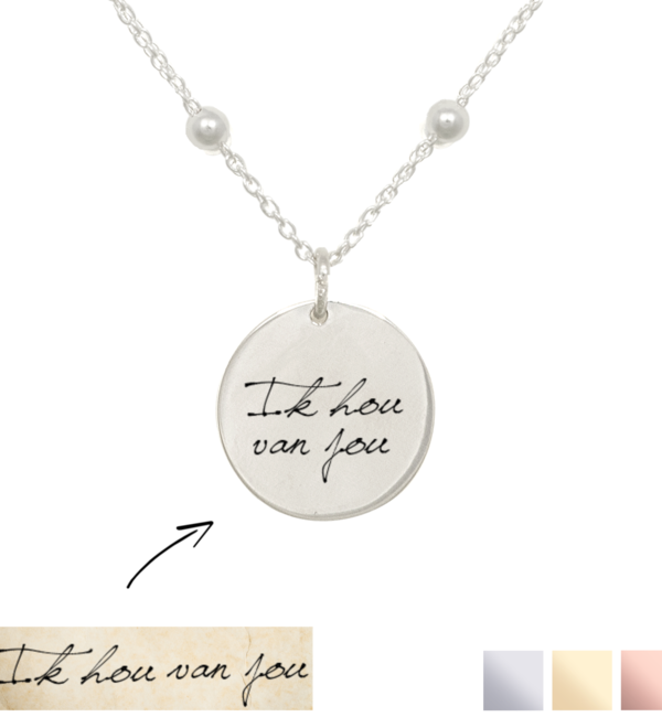 KAYA sieraden Engraved charm 'Child's drawing'