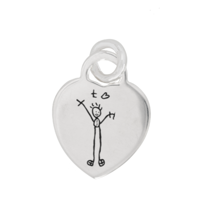KAYA sieraden Engraved charm 'Child's drawing'