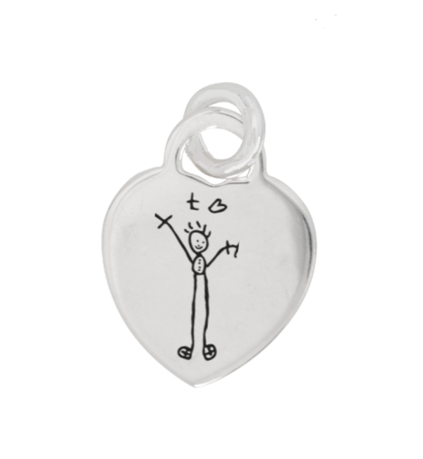 KAYA sieraden Engraved charm 'Child's drawing'