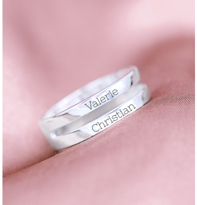 KAYA sieraden Ring with Name 'Elegant Beauty'