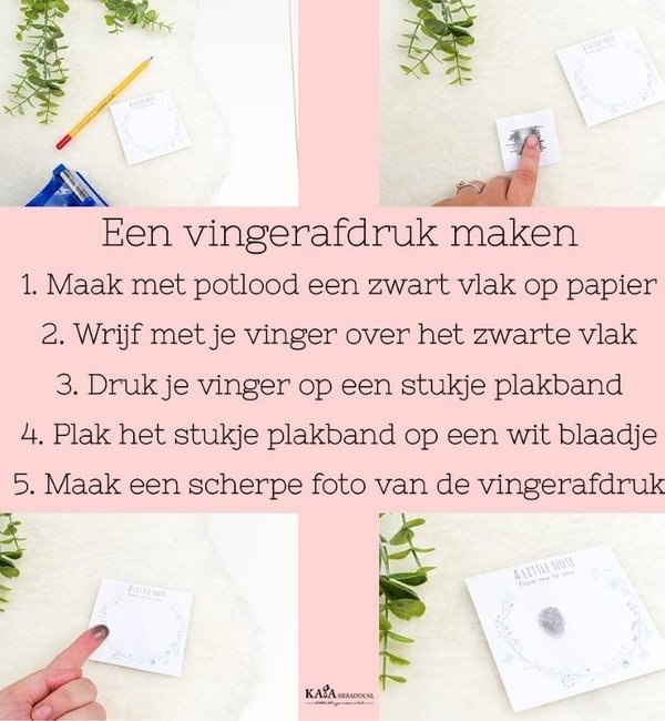 Hoe maak je een vingerafdruk voor een sieraad?