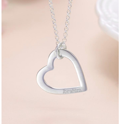 KAYA sieraden Ketting  met Naam 'Hearts'