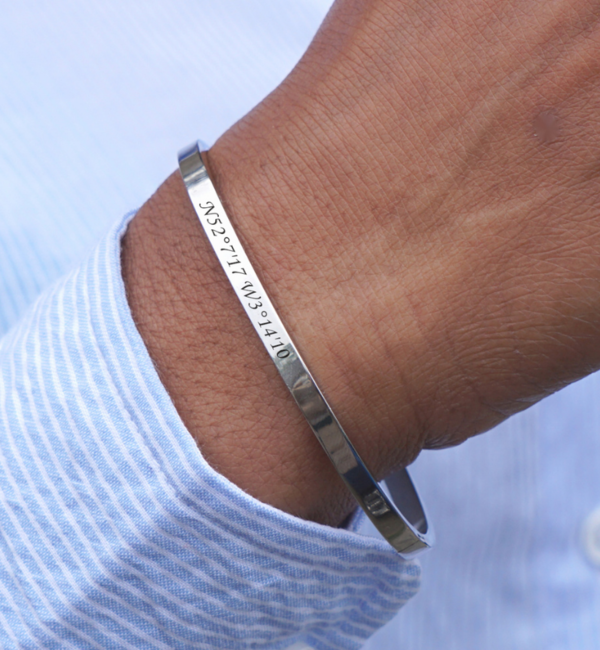 KAYA sieraden Slave Bracelet with Coordinates