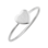 KAYA sieraden Damesring 'Sweetheart' met Letter-  Zilver 