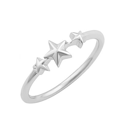 KAYA sieraden Ring 'Three Shining Stars'