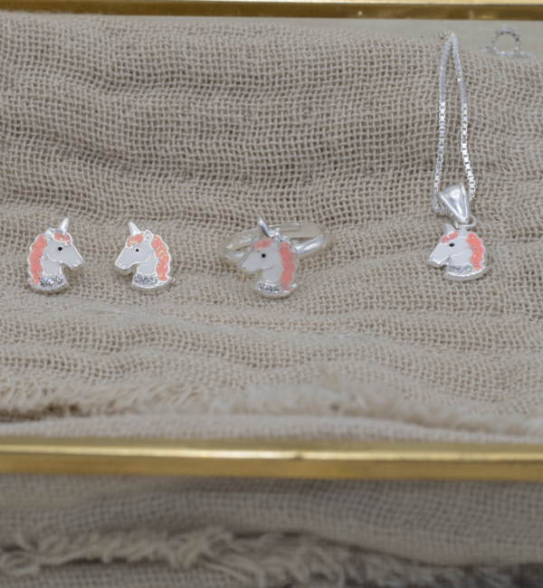 KAYA sieraden Kinderketting 'Unicorn' Roze