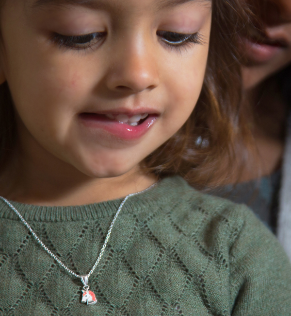 KAYA sieraden Zilveren set 'Unicorn' I ketting, ring en oorbellen