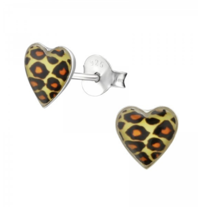 KAYA sieraden Children's earrings 'Panther Heart'