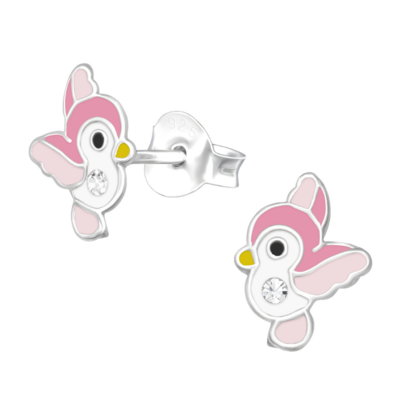 KAYA sieraden Silver children’s earrings ‘Little Bird’