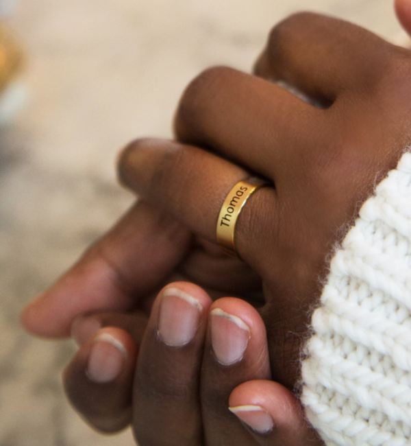 KAYA sieraden Ring 'Handwritten' with your own handwriting