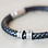 KAYA sieraden Leather Bracelet with Name Charms of Your Choice | Black