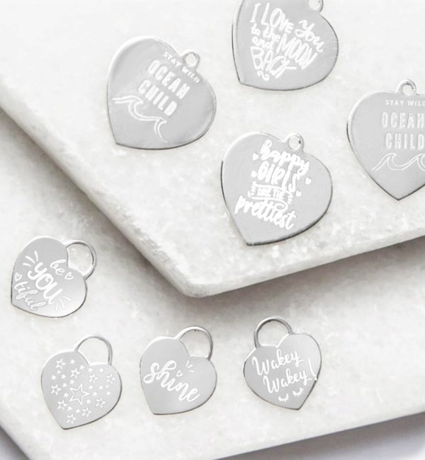 KAYA sieraden 3-piece set silver bracelets ‘Bali’ with text charm