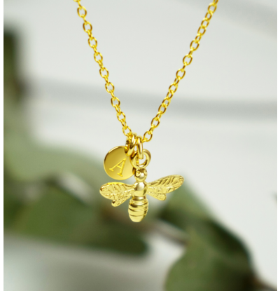 KAYA sieraden Ketting met Bijtje & Voorletter