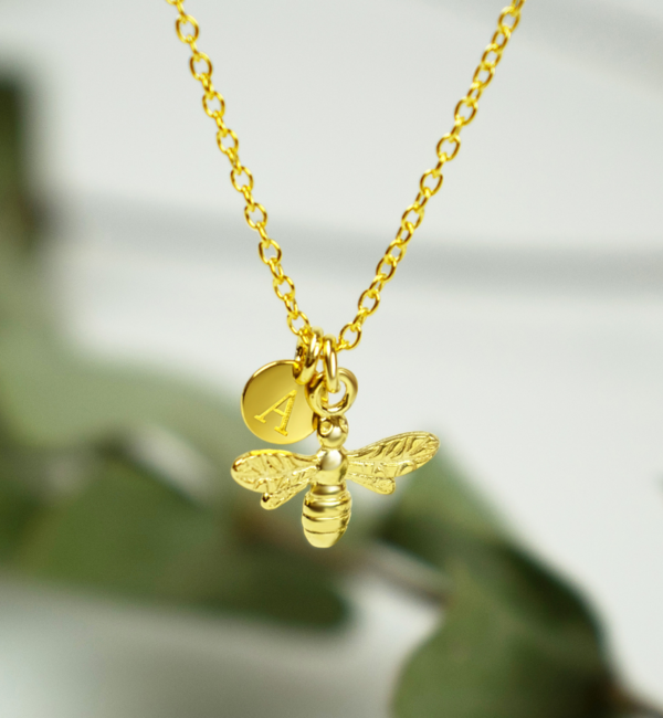 KAYA sieraden Ketting met Bijtje & Voorletter