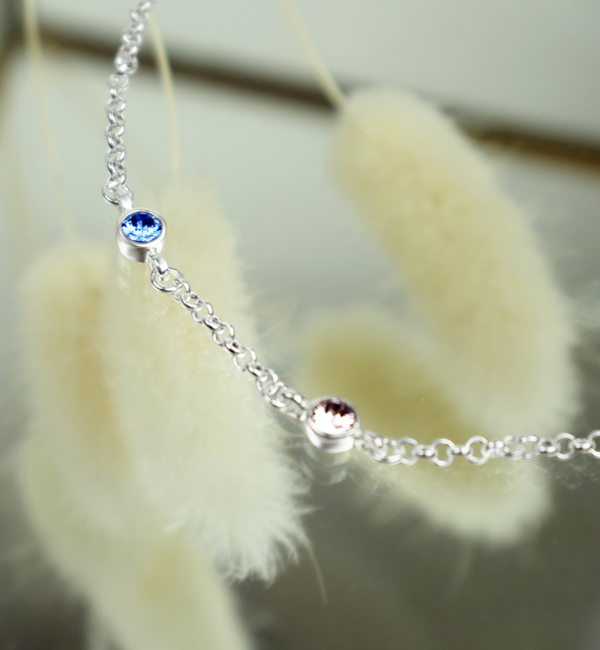 KAYA sieraden Necklace with Birthstones of Your Choice