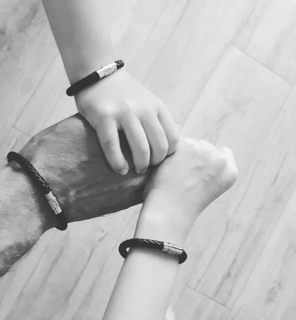 KAYA sieraden Vader met 2 zonen | 3 generatie Armbanden met Initialen