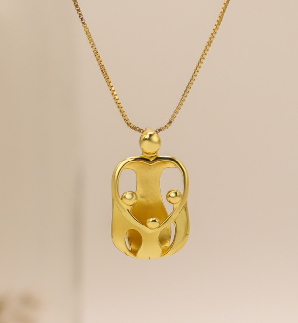 KAYA sieraden Necklace ‘We Are Family’ – Mom & 3 Kids