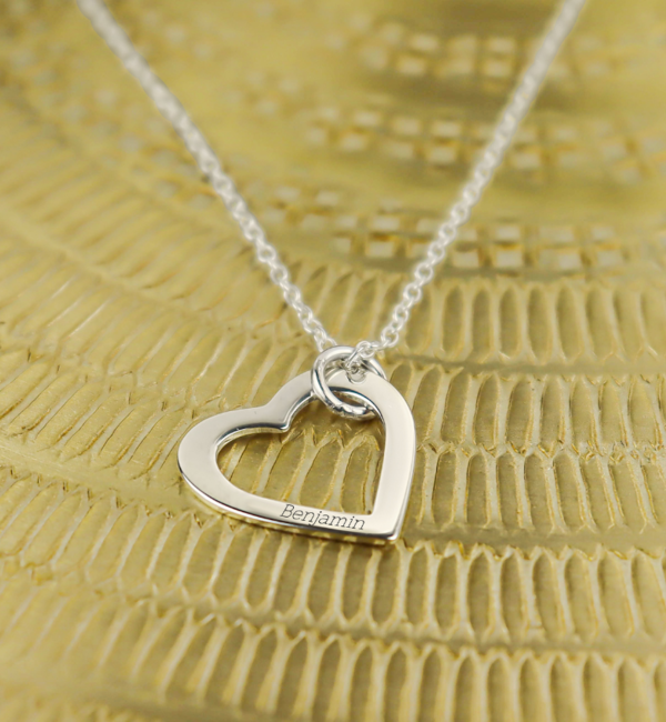 KAYA sieraden Ketting 'Hearts' met Naam