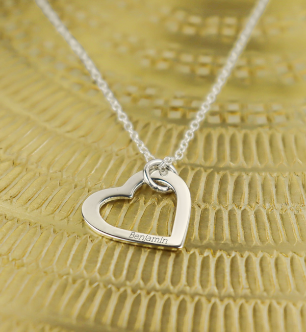 KAYA sieraden Necklace 'Hearts' with Name