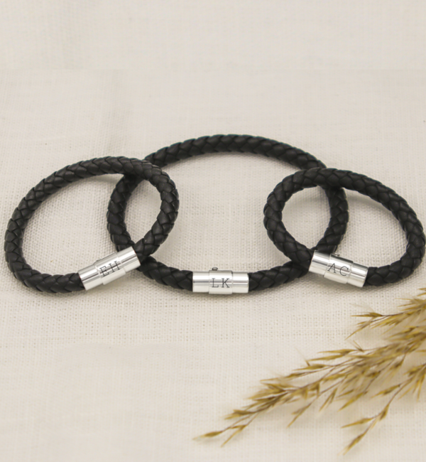 KAYA sieraden Vader met 2 zonen | 3 generatie Armbanden met Initialen
