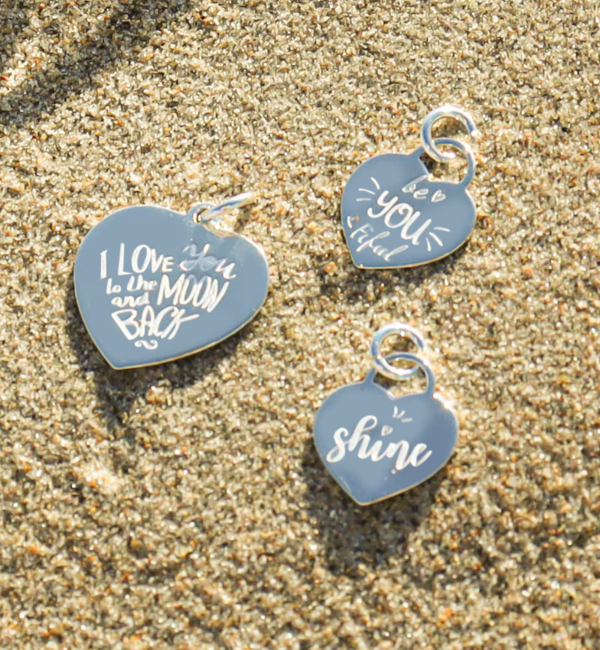 KAYA sieraden Silver text charm with quote ‘Bali’