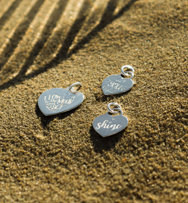 KAYA sieraden 2-piece set silver bracelets ‘Bali’ with text charm