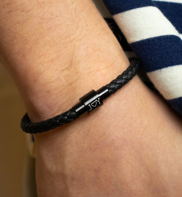 KAYA sieraden Leren Herenarmband met Sterrenbeeld