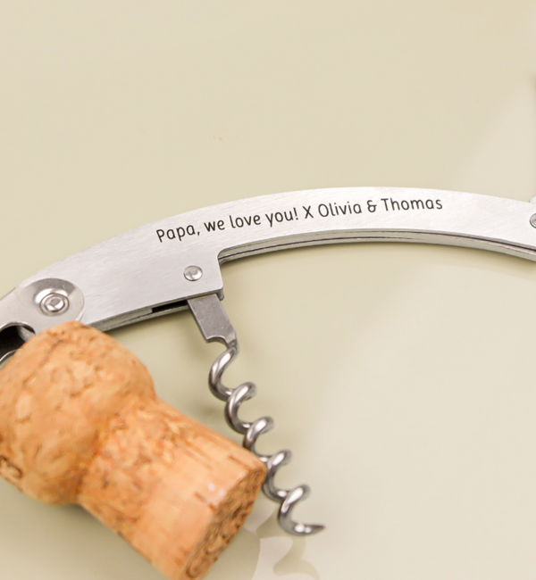 KAYA sieraden Personalized Stainless Steel wine opener