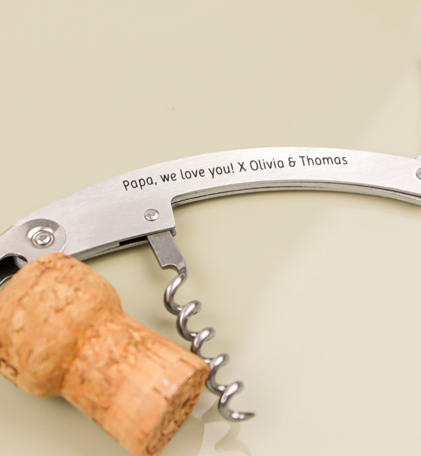 KAYA sieraden Stainless Steel Personalized Wine Opener