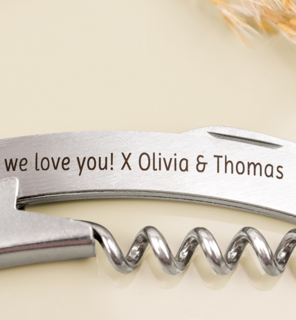 KAYA sieraden Personalized Stainless Steel wine opener