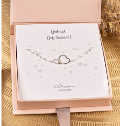 KAYA sieraden Bracelet with Greeting Card Baptism I Of your choice