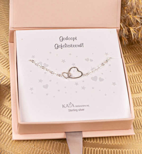 KAYA sieraden Bracelet with Greeting Card Baptism of Your Choice