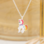 KAYA sieraden Silver Children's Necklace 'Colorful Unicorn'