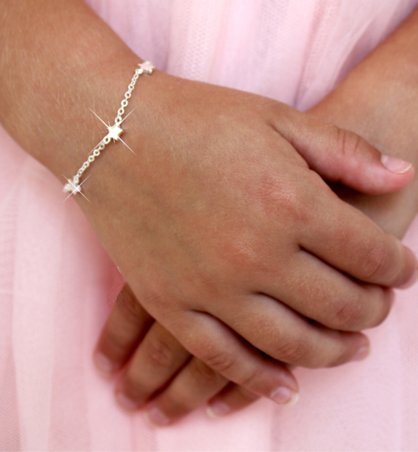 KAYA sieraden Silver baby bracelet 'Twinkle Star'