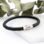 KAYA sieraden Armband van Leer met Initialen