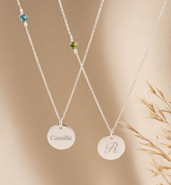 KAYA sieraden Ketting met Naam 'Geboortesteen'