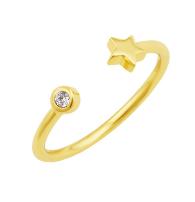KAYA sieraden Ring 'Crystal Star'