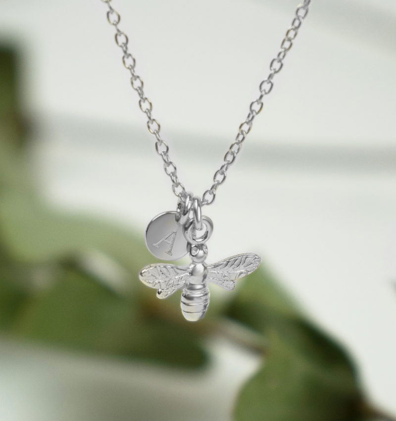 kaya sieraden silver necklace with engraving charm