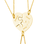 KAYA sieraden Friendship Necklace for 3 'Puzzle Pieces'