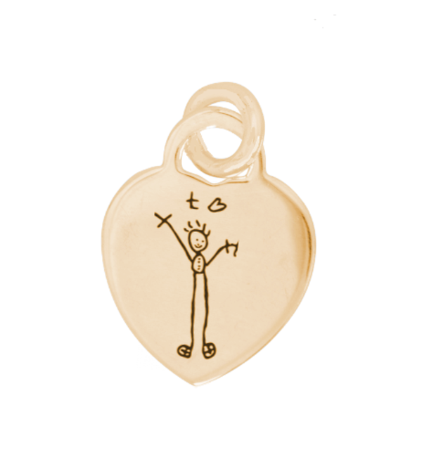 KAYA sieraden Engraved charm 'Child's drawing'