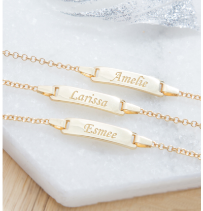 KAYA sieraden Bracelet Set ‘Classic Bar’ with Engraving