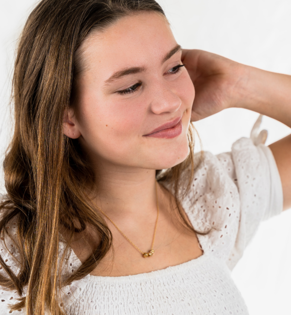 KAYA sieraden Necklace with Letter 'Cubes' | 3 Initials