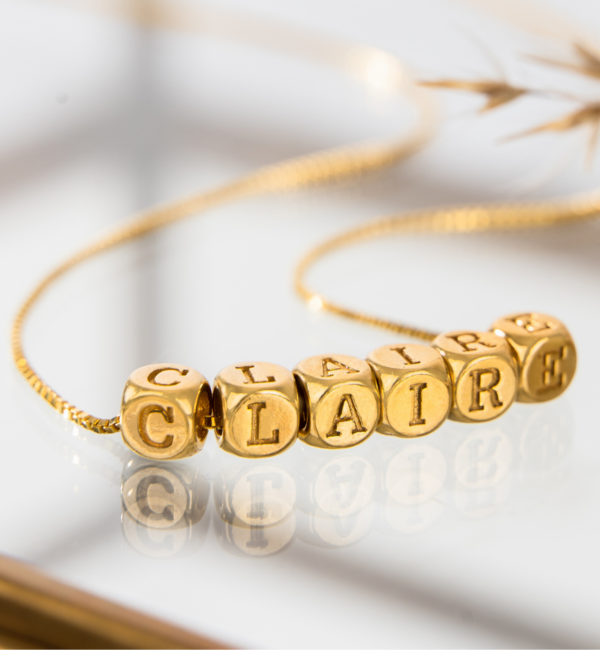 KAYA sieraden Necklace with Name 'Cubes' | Compose Yourself