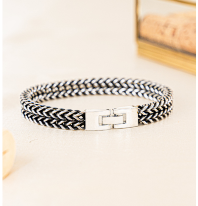 KAYA sieraden Men's Link Bracelet (without engraving) I Stainless Steel
