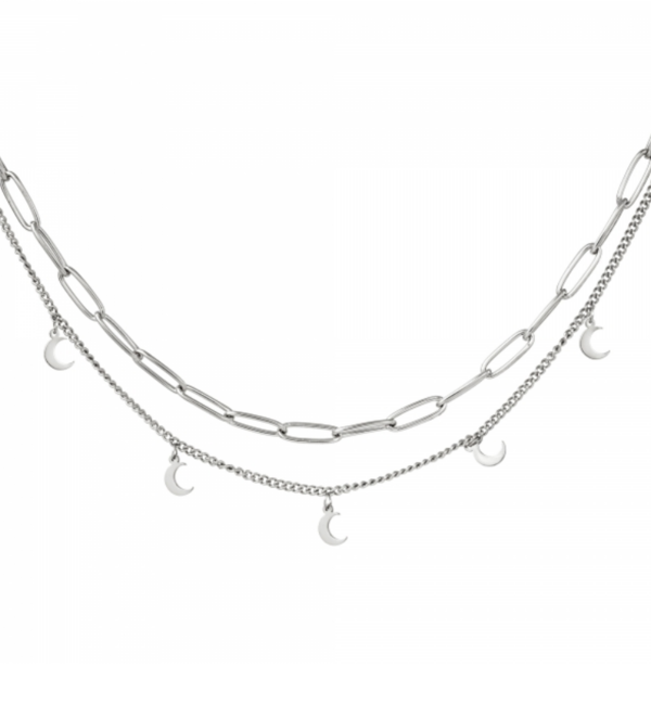 KAYA sieraden Necklace with Moons | Stainless Steel