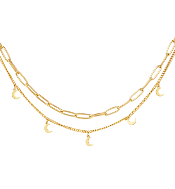 KAYA sieraden Necklace with Moons | Stainless Steel