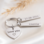 KAYA sieraden Keyring Heart with Name Charms | Choose your Charms