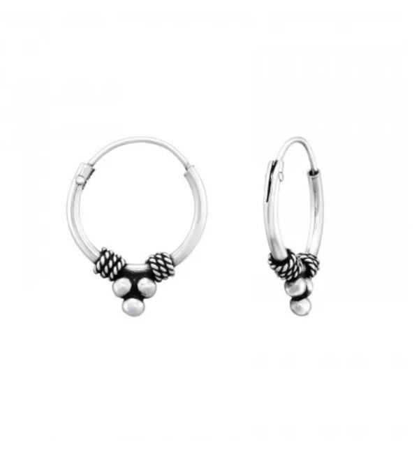 KAYA sieraden Silver Bali hoops | 12 mm